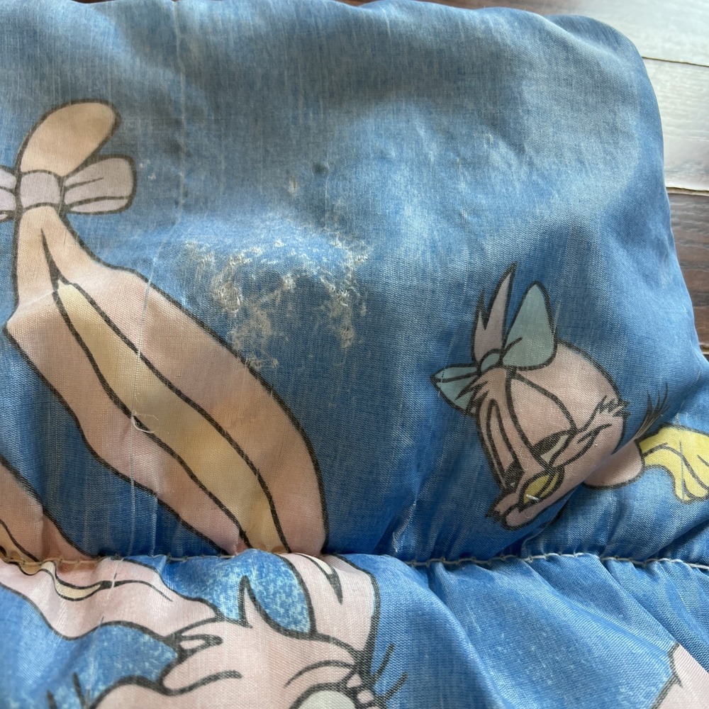 Tiny Toon Adventures Child Sleeping Bag 52" Vintage 90s Montana Max Elmyra Dizzy - Picture 13 of 16